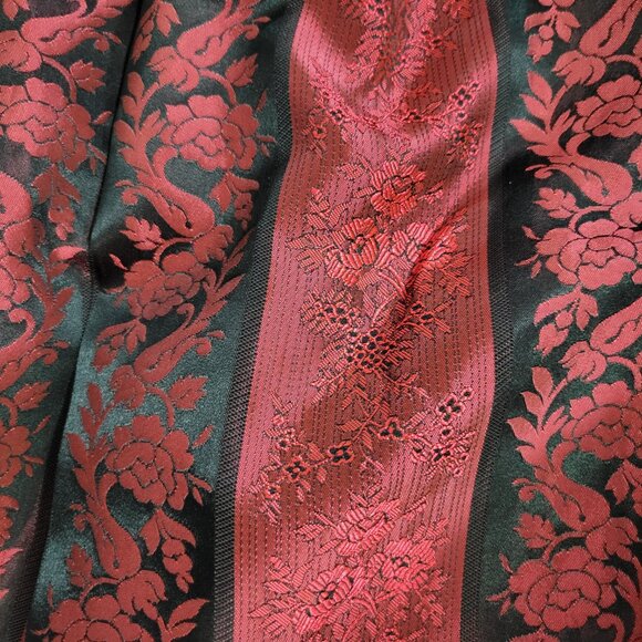 Farinae Collection Skirt Womens 6 Damask Floral Midi Velvet Vampire Whimsigoth - Picture 3 of 6